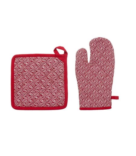 Gant & Manique Imprimé Olia 32cm Rouge