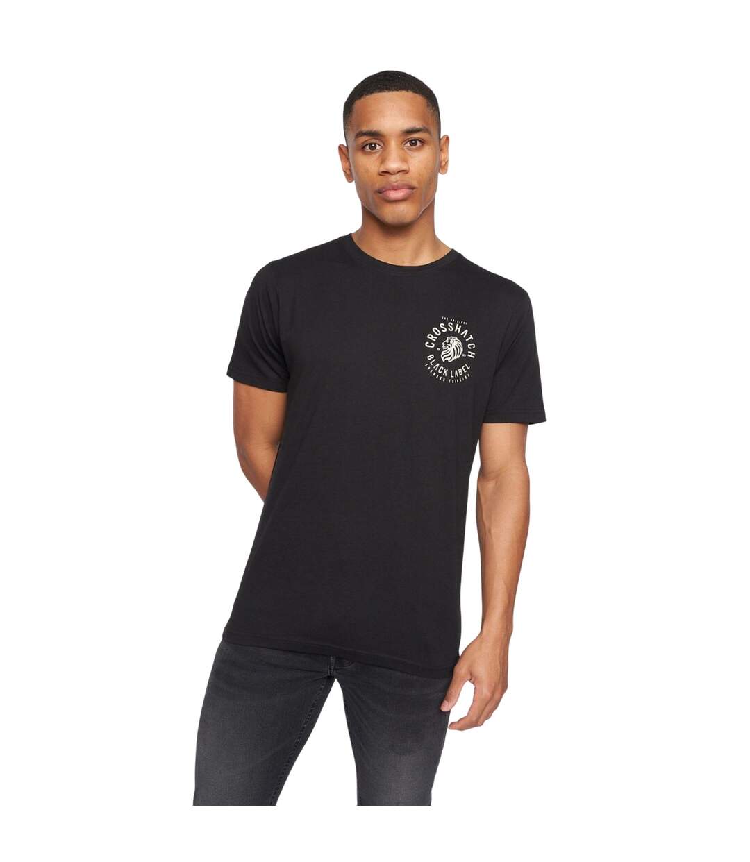 Pack Of 5  Mens Fremal T-shirt  Multicoloured Crosshatch-1