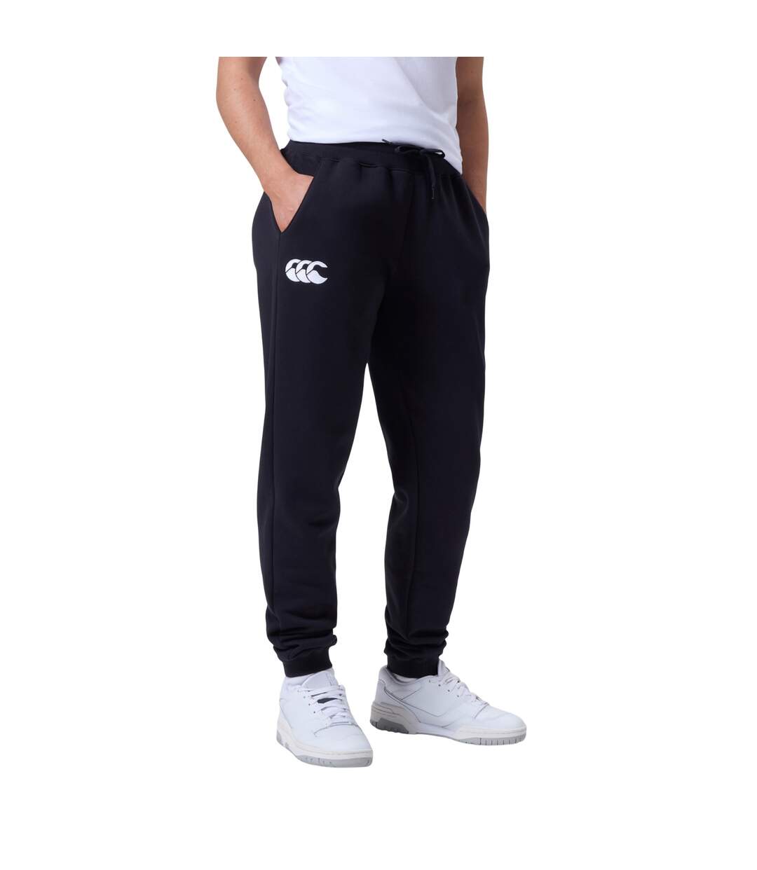 Womens/ladies Sweatpants Black Canterbury-1