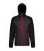 Mens Navigate Quilted Hybrid Jacket Black Classic Red Regatta-2