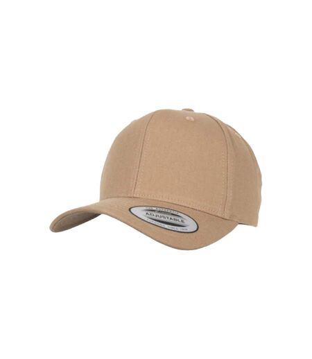 Casquette Ajustable Motif/style 6 Panneaux Beige Flexfit