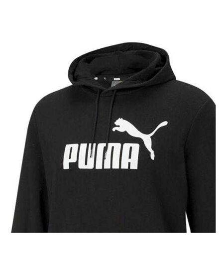 Sweat À Capuche Motif/style Gros Logo Ess Homme Noir Puma