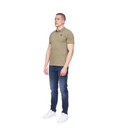 Mens Moorehen Polo Shirt Dusty Olive Henleys