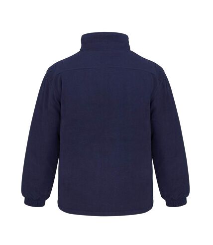 Mens quilted polartherm winter fleece jacket navy Result Core