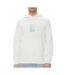 Sweat à capuche blanc homme calvin klein jeans brush stroke - l-1