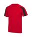 T-shirt Adulte Rouge Feu Noir Vif AWDis Cool-1