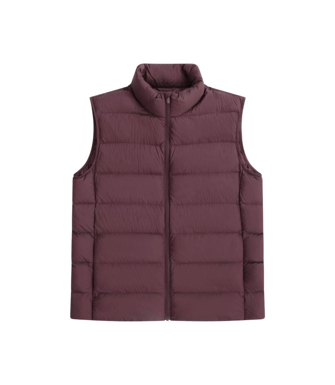 Mens Down Lightweight Gilet Dark Burgundy Animal-2