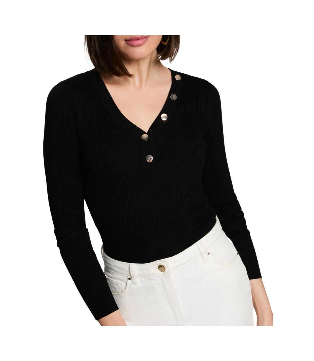 Pull noir femme morgan mbanbin-1