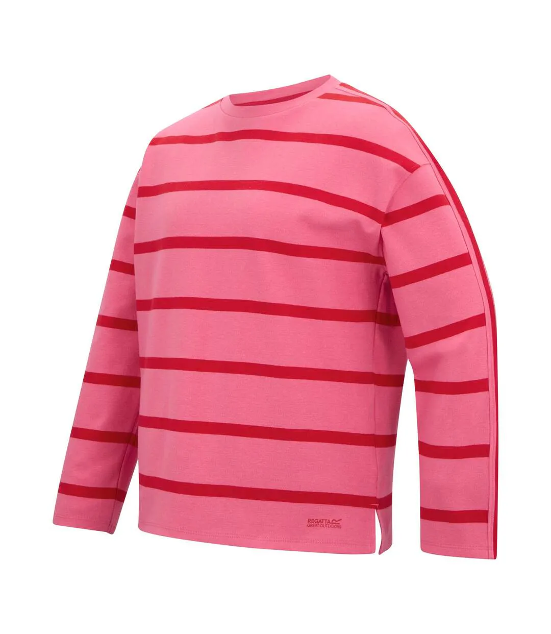 Sweat Motif/style À Rayures Avira Femme Rose Limonade Rouge Regatta-4