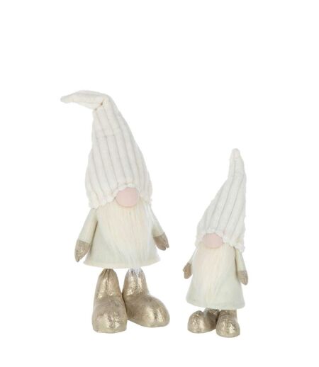 Statue Déco Lutin Plumes 58cm Beige