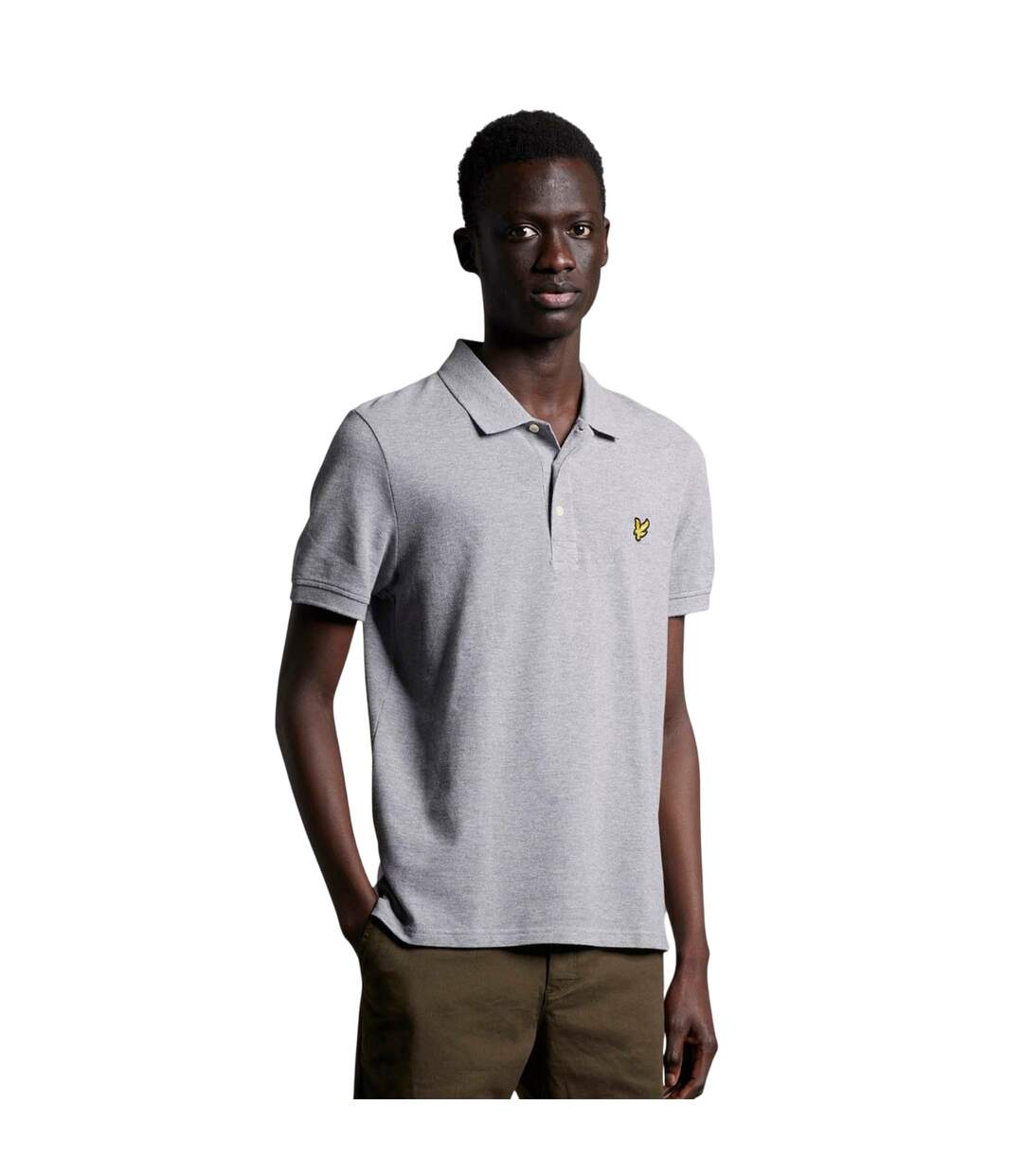 Polo Style Logo Homme Gris Lyle & Scott-1