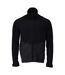 Mens Customised Patterned Fleece Jacket Black Mascot-1