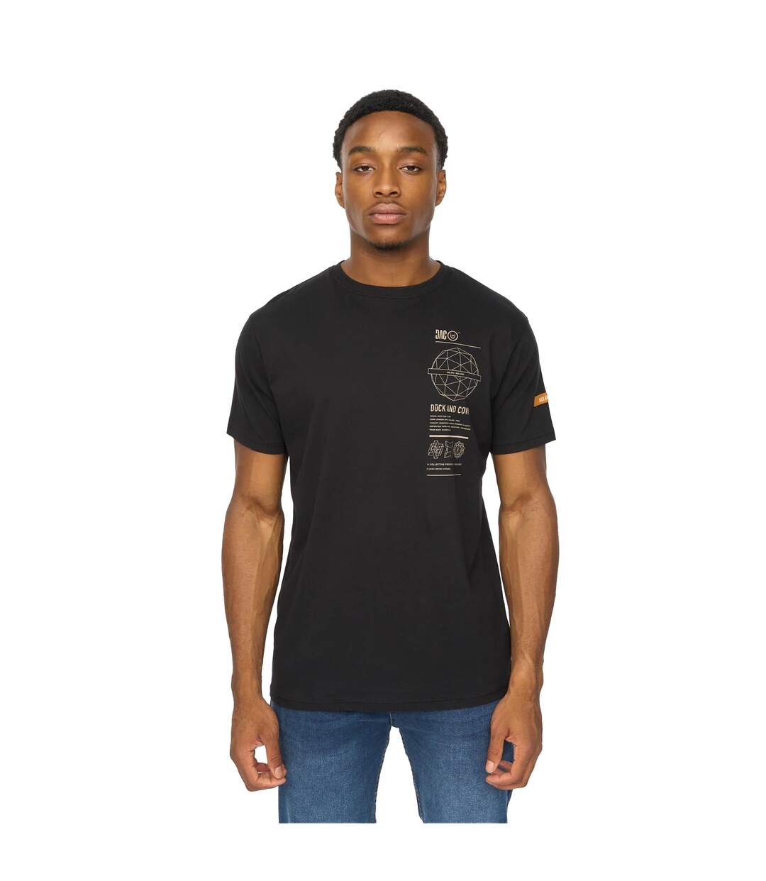 T-shirt Ashland Homme Noir Duck And Cover-2