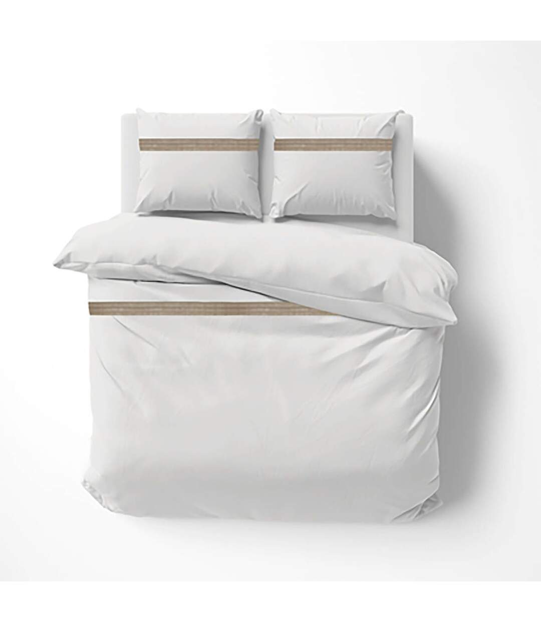 Parure de Lit 3 Pièces Laly 260x240cm Blanc-3