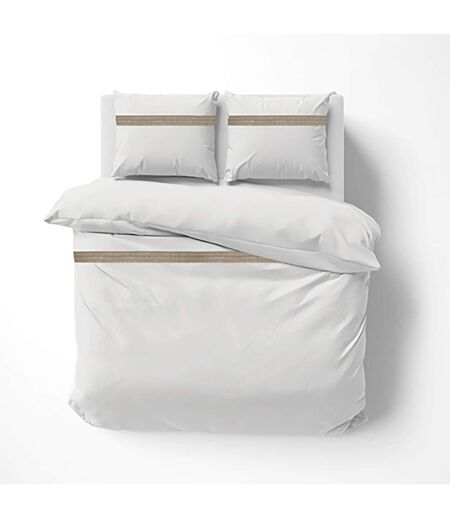 Parure de Lit 3 Pièces Laly 260x240cm Blanc
