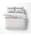 Parure de Lit 3 Pièces Laly 260x240cm Blanc-3
