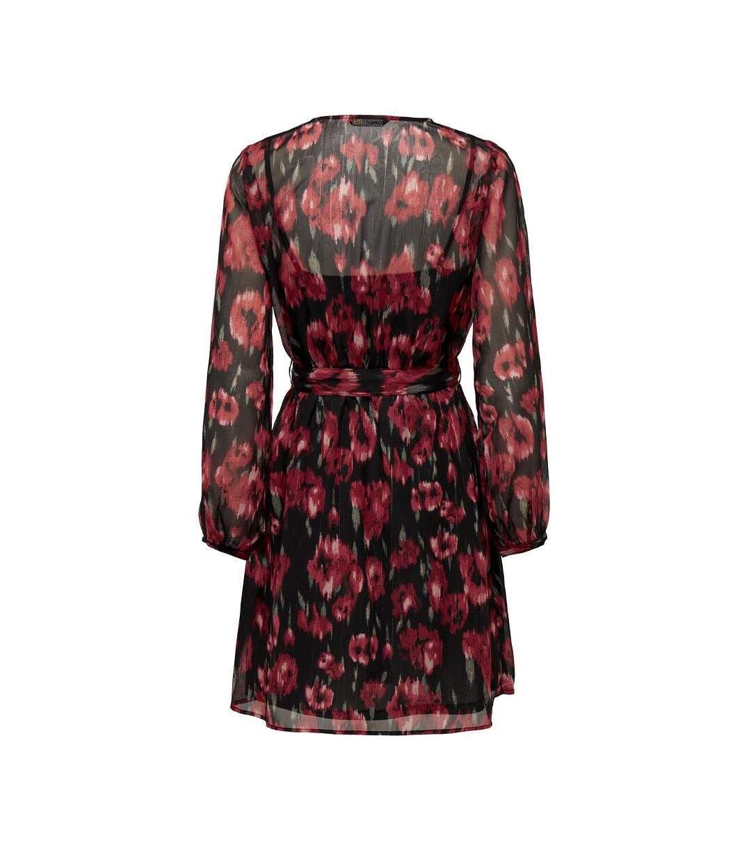 Robe Rouge/Noire Femme Only Marise - L-2