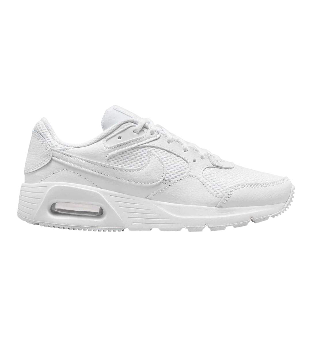 Womens/ladies Air Max Sc Leather Trainers White Nike-1