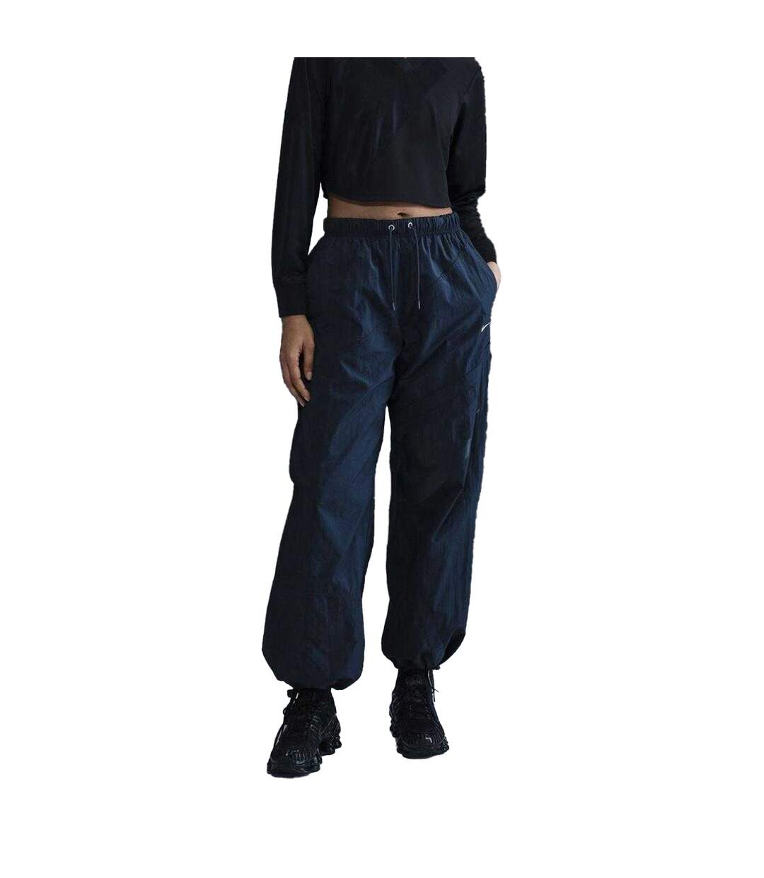 Pantalon De Survêtement Street Femme Bleu Marine Foncé Nike-1