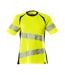 T-shirt Accelerate Safe Femme Jaune Fluo Noir Mascot-1
