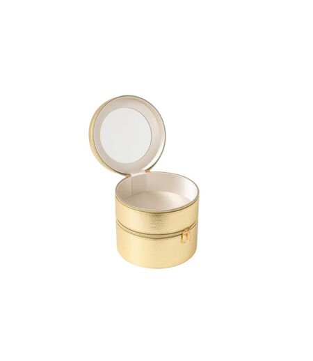 Boîte Ronde Pour Cosmétiques Ericka 19cm Or