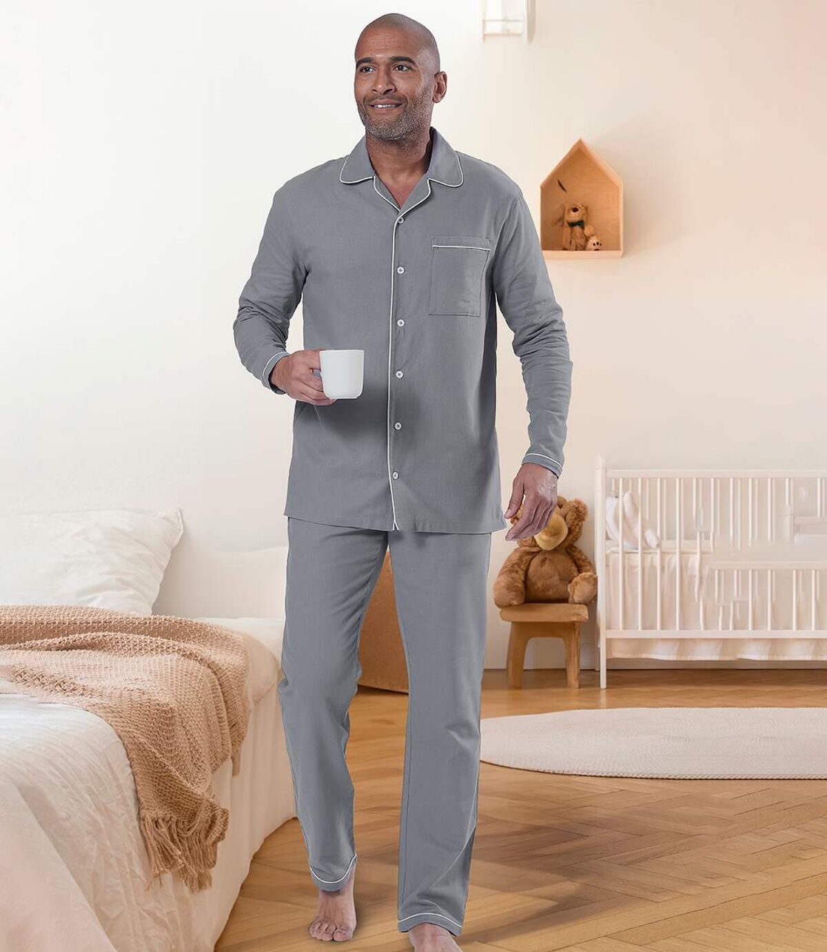Klassischer Flanell-Schlafanzug Atlas For Men