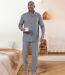Men's Gray Flannel Pajamas