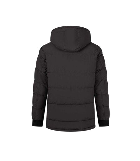 Mens Waterproof Padded Snug Fit Parka Charcoal Minoti