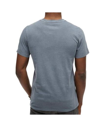 T-Shirt bleu/gris homme superdry classic essential