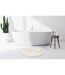 Tapis de Bain Antidérapant Rabbit 100cm Blanc-5