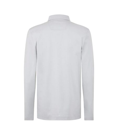 Polo Manches Longues Motif/style Logo Pirol Homme Gris Clair Boss