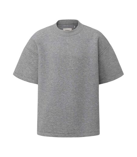 Mens Plain Scuba Comfort T-shirt Grey Firetrap