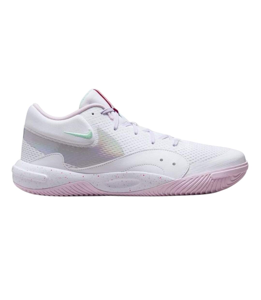 Mens Hyperquick Logo Trainers White Pink Nike-1