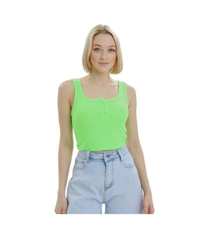 Haut Court Mercan Femme Vert Néon Lookus