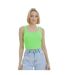 Haut Court Mercan Femme Vert Néon Lookus-1