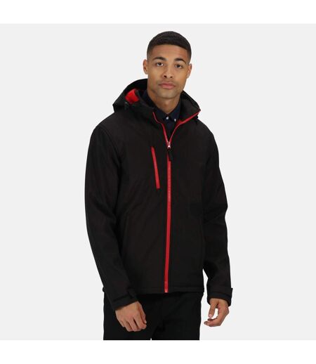 Veste Softshell Venturer Homme Noir Rouge Regatta