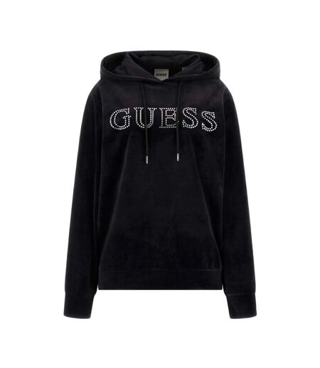 Sweat à capuche Noir Femme Guess Couture - L