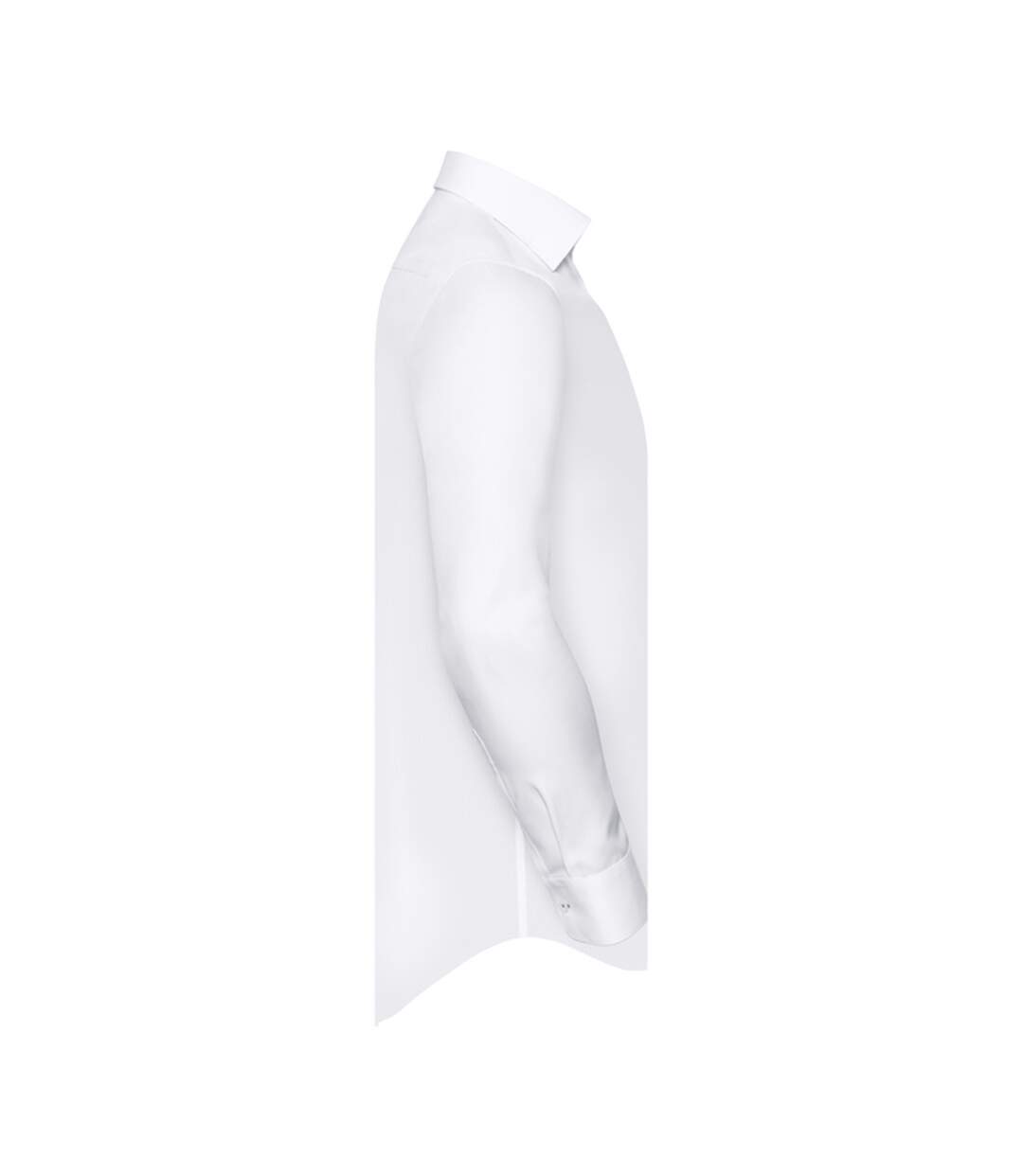 Chemise Manches Longues Motif/style Contrasté Homme Blanc Argenté Gris Foncé Russell Collection-3