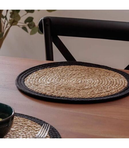 Set de Table Déco Happy Pop 38cm Noir