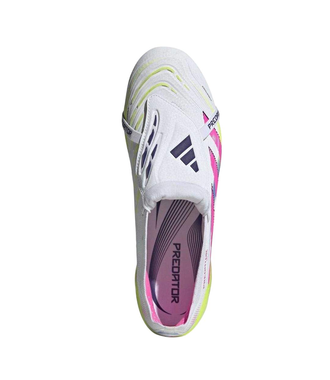 Chaussures De Foot Pour Terrain Ferme Motif/style Se Rabat Sur L´avant Predator Elite Homme Blanc Rose Adidas-4