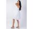 Robe coupe courte MAXINE unie blanc Coton Du Monde-3
