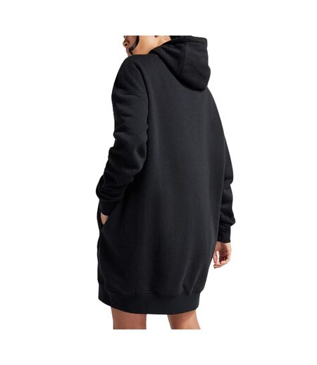 Sweat Robe Noir Femme Converse Longline - L