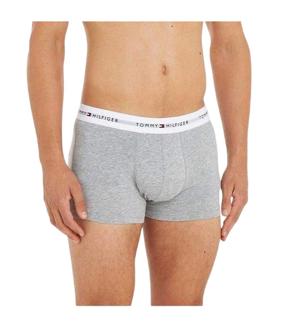 Pack Of 3  Mens Cotton Blend Classic Boxer Shorts  Grey Black White Tommy Hilfiger-3