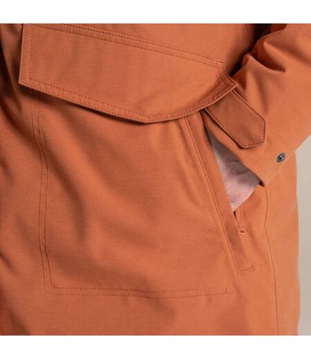 Veste Imperméable À Capuche Avec Bord Duveteux Amovible Sofia Femme Orange Clair Craghoppers