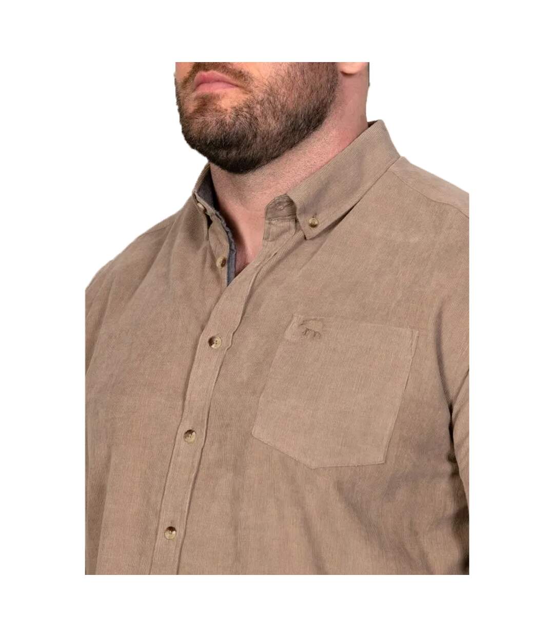 Chemise Carey D555 Homme Marron Clair Duke-4