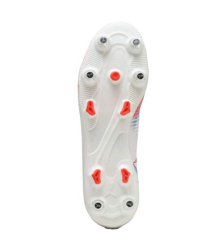 Mens Future 8 Play Graphic Print Soft Ground Football Boots  White Puma