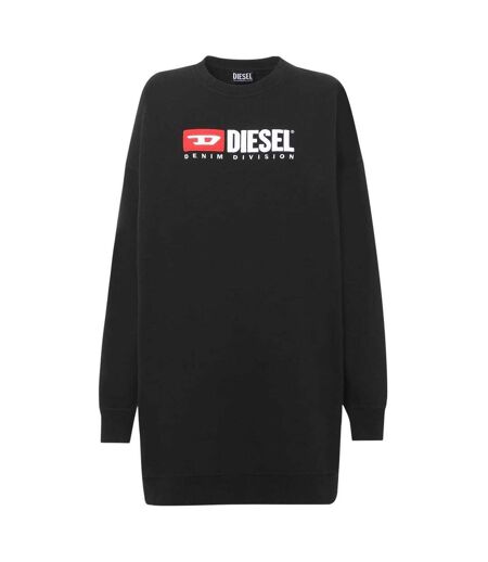 Robe Sweat Denim Division Femme Noir Diesel