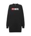 Robe Sweat Denim Division Femme Noir Diesel-2