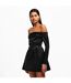 Robe Courte Femme Noir Odd Muse-4