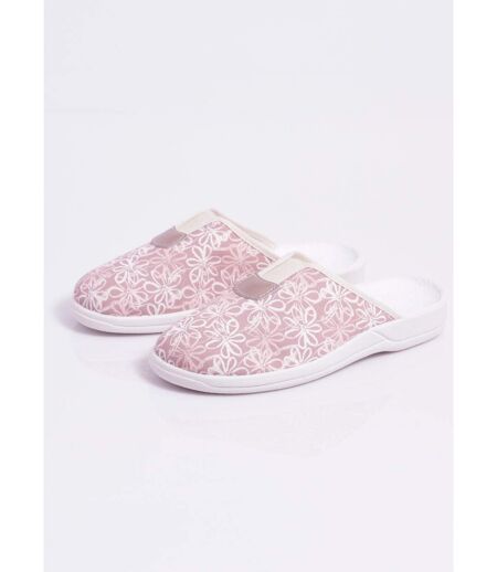 Chaussons mules grande largeur élastiqués